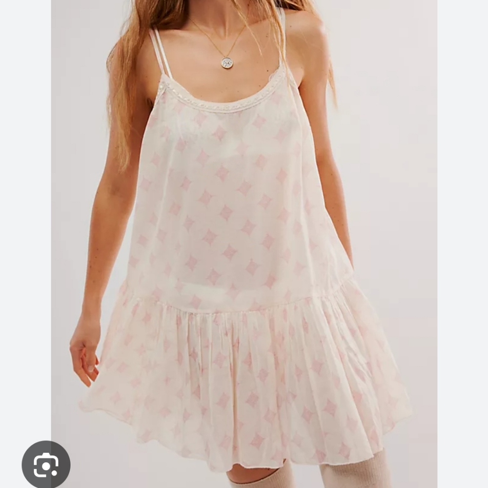 Nwot Free People Always Been You Slip Dress  Extra Small Printed